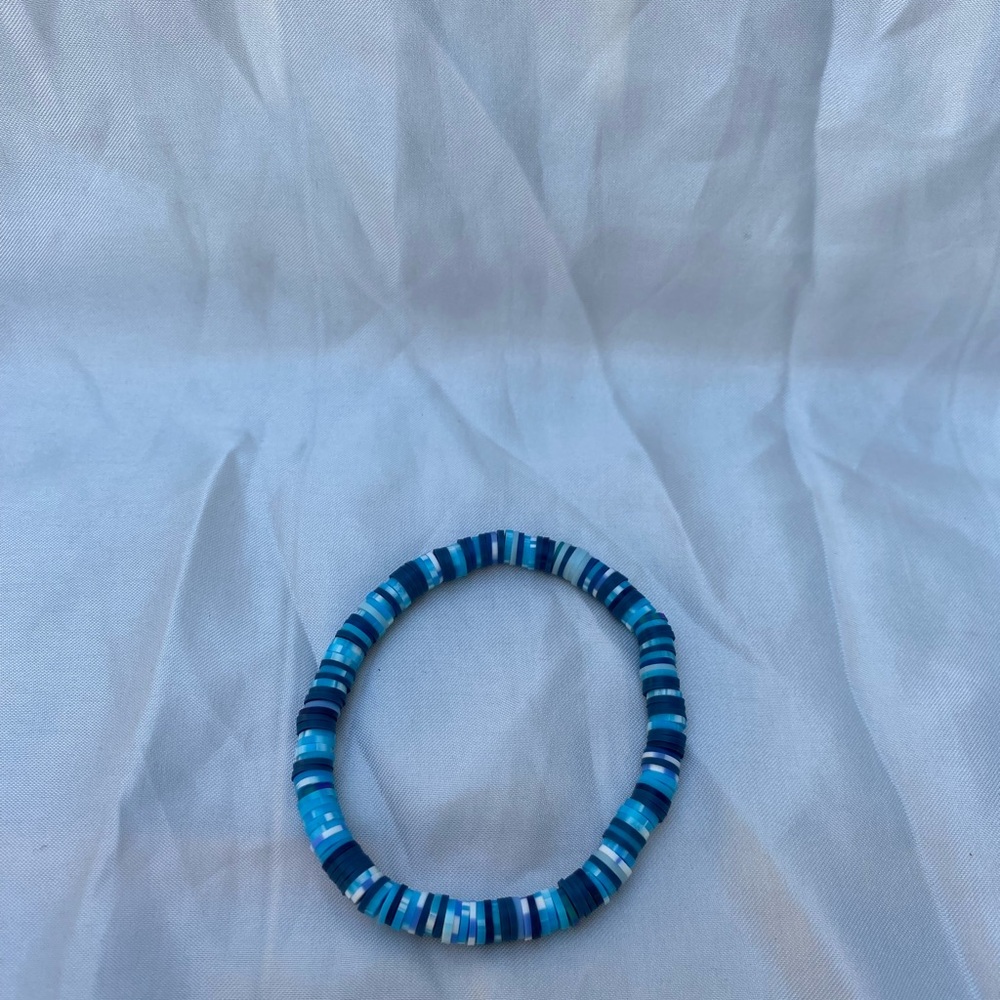 Blue Beaded Bracelet